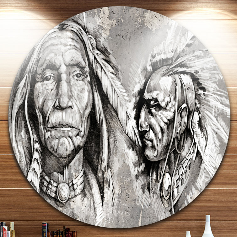 Native american discount metal wall art